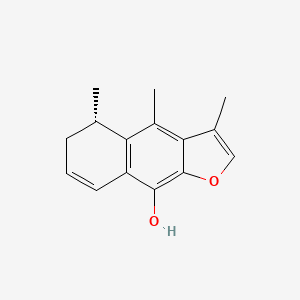 molecular formula C15H16O2 B1253218 (5S)-3,4,5-三甲基-5,6-二氢苯并[f][1]苯并呋喃-9-醇 
