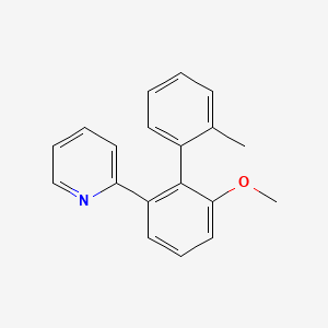 molecular formula C19H17NO B12532181 2-(6-Methoxy-2'-methyl-[1,1'-biphenyl]-2-yl)pyridine 