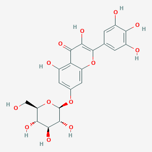 molecular formula C21H20O13 B1253221 杨梅素 7-O-β-D-吡喃葡萄糖苷 