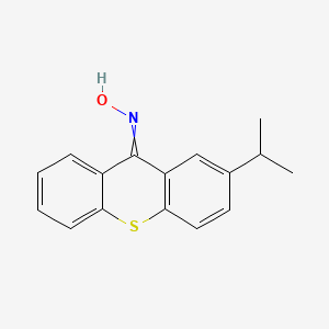 N-[2-(Propan-2-YL)-9H-thioxanthen-9-ylidene]hydroxylamine