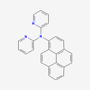 molecular formula C26H17N3 B12532241 N-(Pyren-1-YL)-N-(pyridin-2-YL)pyridin-2-amine CAS No. 693289-16-6