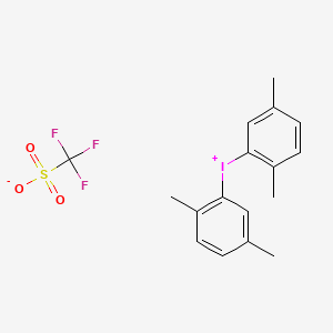 molecular formula C17H18F3IO3S B12532281 Bis(2,5-dimethylphenyl)iodonium triflate 