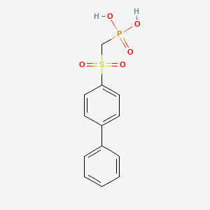 (4-Phenylphenyl)sulfonylmethylphosphonic acid