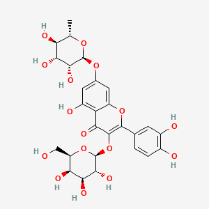 molecular formula C27H30O16 B1253232 槲皮素 3-O-半乳糖苷-7-O-鼠李糖苷 CAS No. 38784-81-5