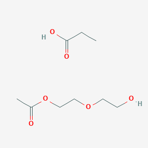 molecular formula C9H18O6 B12532351 Propanoic acid--2-(2-hydroxyethoxy)ethyl acetate (1/1) CAS No. 844681-20-5