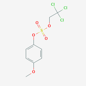 molecular formula C9H9Cl3O5S B12532361 4-Methoxyphenyl 2,2,2-trichloroethyl sulfate CAS No. 653605-17-5