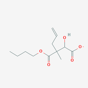 molecular formula C12H19O5- B12532364 3-(Butoxycarbonyl)-2-hydroxy-3-methylhex-5-enoatato CAS No. 676257-69-5