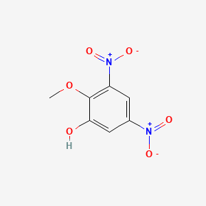 molecular formula C7H6N2O6 B1253237 3,5-二硝基愈创木酚 CAS No. 63975-57-5