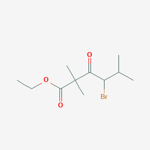 Ethyl 4-bromo-2,2,5-trimethyl-3-oxohexanoate