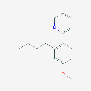 molecular formula C16H19NO B12532444 2-(2-Butyl-4-methoxyphenyl)pyridine 