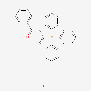 (4-Oxo-4-phenylbut-1-en-2-yl)(triphenyl)phosphanium iodide