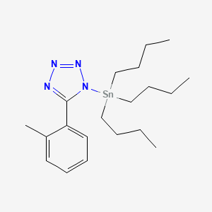 5-(2-Methylphenyl)-1-(tributylstannyl)-1H-tetrazole