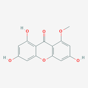 molecular formula C14H10O6 B12532519 1,3,6-Trihydroxy-8-methoxy-9H-xanthen-9-one CAS No. 659737-93-6