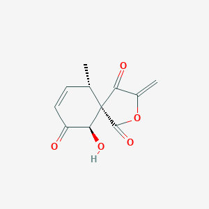 molecular formula C11H10O5 B1253252 Mycosporulone 