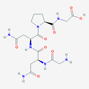 molecular formula C17H27N7O8 B12532535 Glycyl-L-asparaginyl-L-asparaginyl-L-prolylglycine CAS No. 742068-32-2