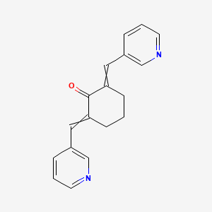 2,6-Bis(pyridin-3-ylmethylidene)cyclohexan-1-one