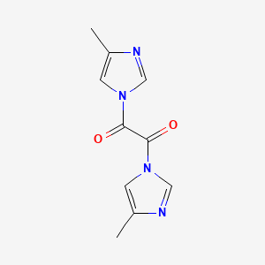 molecular formula C10H10N4O2 B12532542 1H-Imidazole, 1,1'-(1,2-dioxo-1,2-ethanediyl)bis[4-methyl- CAS No. 685880-49-3