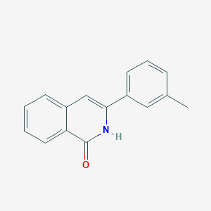 molecular formula C16H13NO B12532576 3-m-Tolylisoquinolin-1(2H)-one 