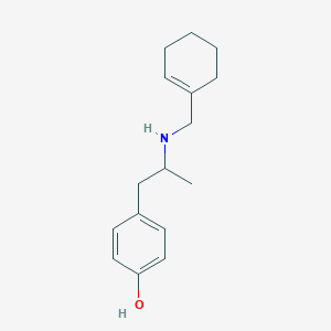 4-(2-{[(Cyclohex-1-en-1-yl)methyl]amino}propyl)phenol