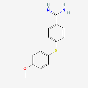 Benzenecarboximidamide, 4-[(4-methoxyphenyl)thio]-