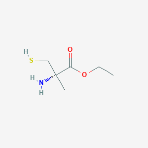 molecular formula C6H13NO2S B12532597 Ethyl 2-methyl-D-cysteinate CAS No. 710941-52-9