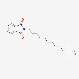 molecular formula C21H31NO3 B12532645 2-(11-Hydroxy-11-methyldodecyl)-1H-isoindole-1,3(2H)-dione CAS No. 869093-92-5