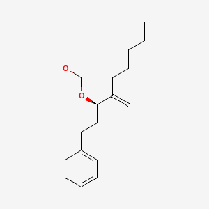 molecular formula C18H28O2 B12532666 [(3R)-3-(methoxymethoxy)-4-methylidenenonyl]benzene CAS No. 656836-58-7