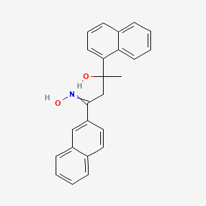 molecular formula C24H21NO2 B12532674 4-(Hydroxyimino)-2-(naphthalen-1-yl)-4-(naphthalen-2-yl)butan-2-ol CAS No. 653602-00-7