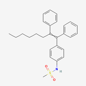 N-[4-(1,2-Diphenyloct-1-EN-1-YL)phenyl]methanesulfonamide