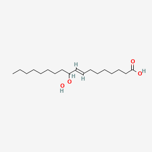 molecular formula C18H34O4 B1253278 10-氢过氧化-8E-十八碳烯酸 