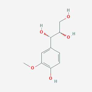 molecular formula C10H14O5 B1253286 (+)-(7S,8S)-愈创木脂醇 