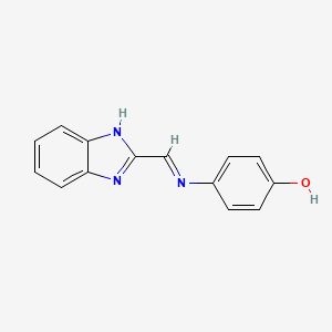 4-{[(1,3-Dihydro-2H-benzimidazol-2-ylidene)methyl]imino}cyclohexa-2,5-dien-1-one