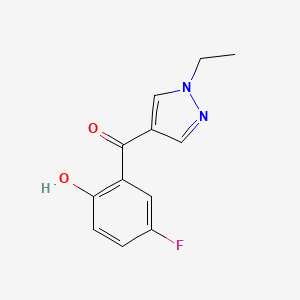 (1-Ethyl-1H-pyrazol-4-yl)(5-fluoro-2-hydroxyphenyl)methanone