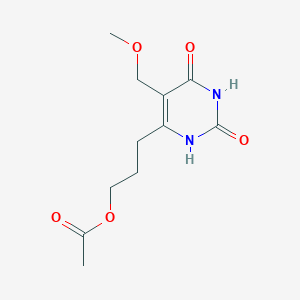 3-[5-(Methoxymethyl)-2,6-dioxo-1,2,3,6-tetrahydropyrimidin-4-yl]propyl acetate