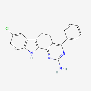 8-Chloro-4-phenyl-6,11-dihydro-5H-pyrimido[4,5-a]carbazol-2-amine