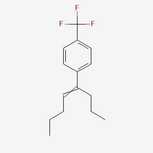 molecular formula C15H19F3 B12533241 1-(Oct-4-en-4-yl)-4-(trifluoromethyl)benzene CAS No. 652131-19-6