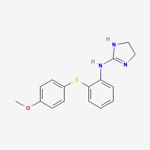 1H-Imidazol-2-amine, 4,5-dihydro-N-[2-[(4-methoxyphenyl)thio]phenyl]-