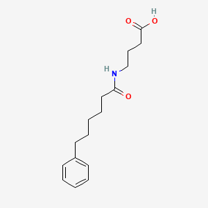 4-[(6-Phenylhexanoyl)amino]butanoic acid