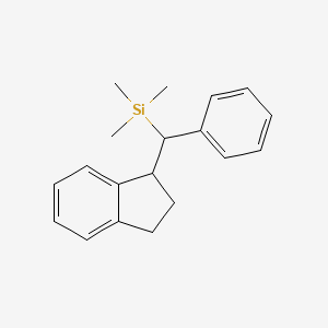 [(2,3-Dihydro-1H-inden-1-yl)(phenyl)methyl](trimethyl)silane