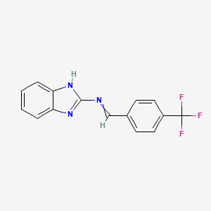 N-(1H-Benzimidazol-2-yl)-1-[4-(trifluoromethyl)phenyl]methanimine