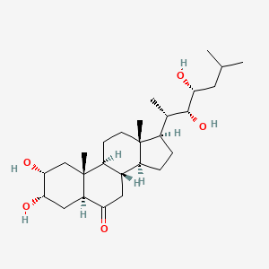molecular formula C27H46O5 B1253329 28-Norcastasterone CAS No. 83464-85-1