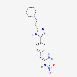 Guanidine, N-[4-[2-(2-cyclohexylethyl)-1H-imidazol-4-yl]phenyl]-N'-nitro-