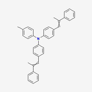 4-Methyl-N,N-bis(4-(2-phenylprop-1-en-1-yl)phenyl)aniline