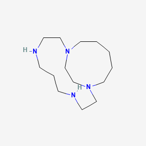 molecular formula C14H30N4 B12533368 1,4,8,11-Tetraazabicyclo[9.5.2]octadecane CAS No. 666845-48-3