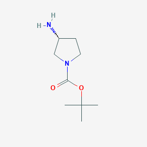 molecular formula C9H18N2O2 B125337 (R)-(+)-1-Boc-3-氨基吡咯烷 CAS No. 147081-49-0