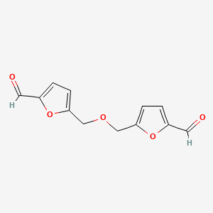 molecular formula C12H10O5 B1253413 5,5'-Oxybis(5-methylen-2-furanaldehyd) CAS No. 7389-38-0