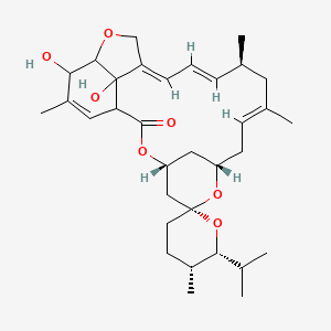 (4R,5'R,6R,6'R,8S,10E,13S,14E,16E)-21,24-dihydroxy-5',11,13,22-tetramethyl-6'-propan-2-ylspiro[3,7,19-trioxatetracyclo[15.6.1.14,8.020,24]pentacosa-10,14,16,22-tetraene-6,2'-oxane]-2-one