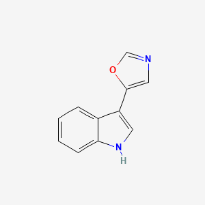 molecular formula C11H8N2O B1253427 5-(1H-Indol-3-yl)oxazole CAS No. 120191-50-6