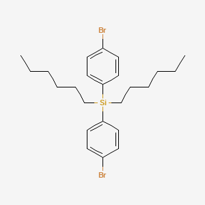 B12534398 Bis(4-bromophenyl)(dihexyl)silane CAS No. 686326-06-7