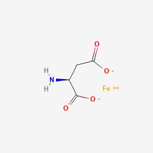 molecular formula C4H5FeNO4 B1253450 Ferrous aspartate CAS No. 75802-64-1